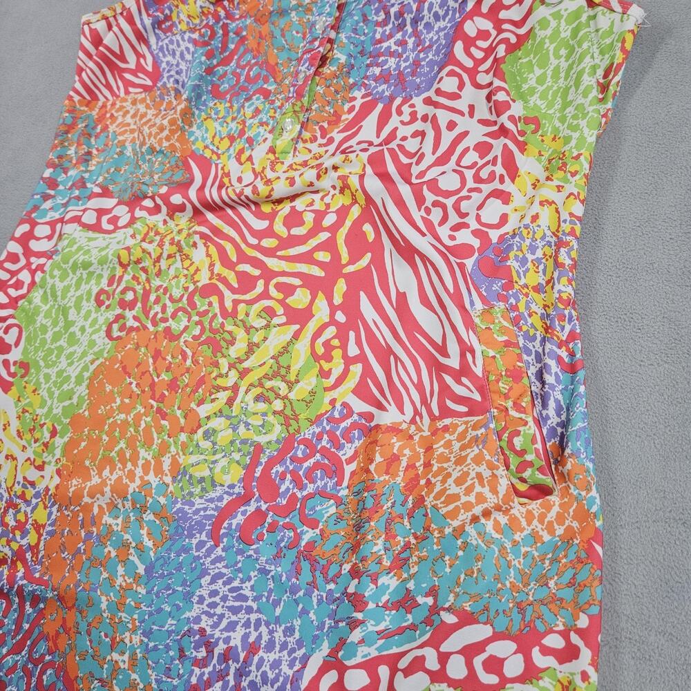 Tee 2 Sea Golf Dress Womens Size XL Nautical Beachy Sleeveless Pink Multi Pocket - Picture 3 of 10